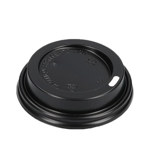 Paper Cup 8oz Lids Black, Deckel für Kaffeebecher