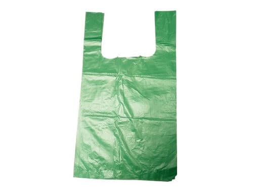 Tragetaschen Elite 55grün , MDPE, reissfest