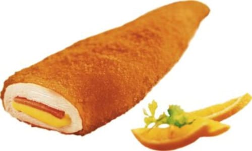 Hähnchen-Cordon Bleu 150g – 3 kg-Karton Saftige Hähnchenbrust, gefüllt mit herz